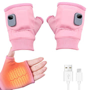 Huaerle front view of fingerless heated gloves showing design and fit benefit warmth and dexterity