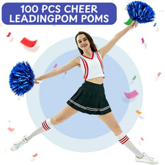 Hualleko pom poms in use by a cheer squad adding energetic visual impact