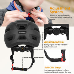 HUGGAH helmet rear dial adjuster for easy customized fit
