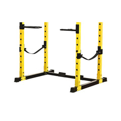 HulkFit front view of safety straps showing full length and mounting peg, improves gym safety