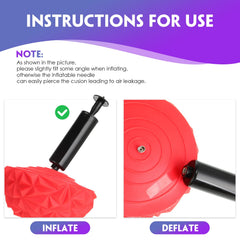 Hungdao removable-needle pump detail stored in handle for safe transport and easy inflation