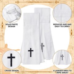HunnmingRe unfolded towel flat to display full 12 x 50 cm size for drying and wiping