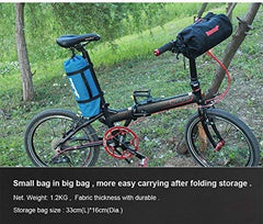HUNTVP folded bike inside the bag demonstrating secure transport and fit