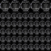 Huquary clear octagon front view showing professional look and recognition