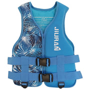 huraty front view blue vest showing secure buckles and comfortable fit
