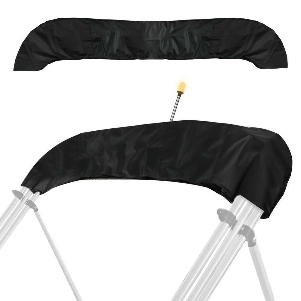 HWEIUA front view of oversize bimini boot cover showing full-fit protection