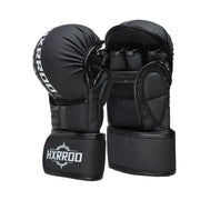 HXRROO glove front view showing protective padding and durable finish for safer strikes