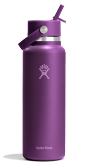 Hydro Flask front view showing Beachplum Purple and logo, durable look