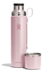 Hydro Flask with cup attached demonstrating quick serve convenience