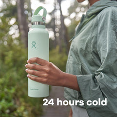 Hydro Flask powder-coating texture emphasizing grip and long-lasting color benefit
