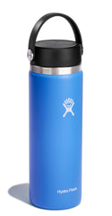 Hydro Flask wide mouth close-up with ice cubes demonstrating cold retention