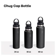 Hydro Flask narrow chug spout pouring to show controlled, easy sipping