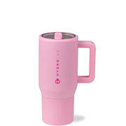 HydroJug front view blush color showing bottle and branding, easy identification benefit