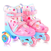 HYKID front view showing skate design and secure buckles for safety