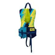 Hyperlite Indy CGA front view showing yellow blue vest and secure fit benefit