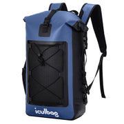 iculbag front view showing waterproof roll-top and secure closure for protection