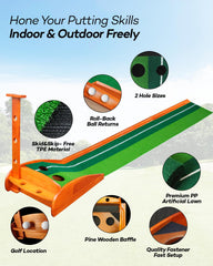 IDEASSKY close-up of putting surface texture demonstrating smooth roll and consistent ball speed benefit