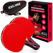 Idoraz front view paddle and case showing ready-to-play protection