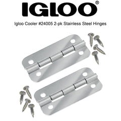Igloo hinge mounted on cooler demonstrating restored lid alignment and function