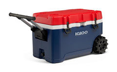 Igloo Trailmate Flip ’n’ Tow handle with comfort grip showing reduced towing effort