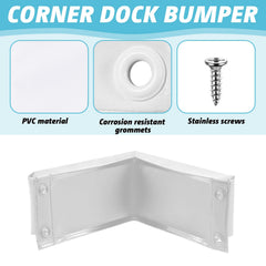 Innconee mounted on a wooden dock corner demonstrating protection during docking