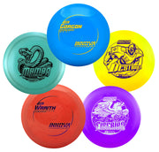 Innova distance driver pack front view showing five drivers and clear labels, great for quick selection