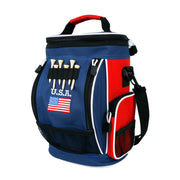 Intech front view showing cooler and pockets for convenient storage