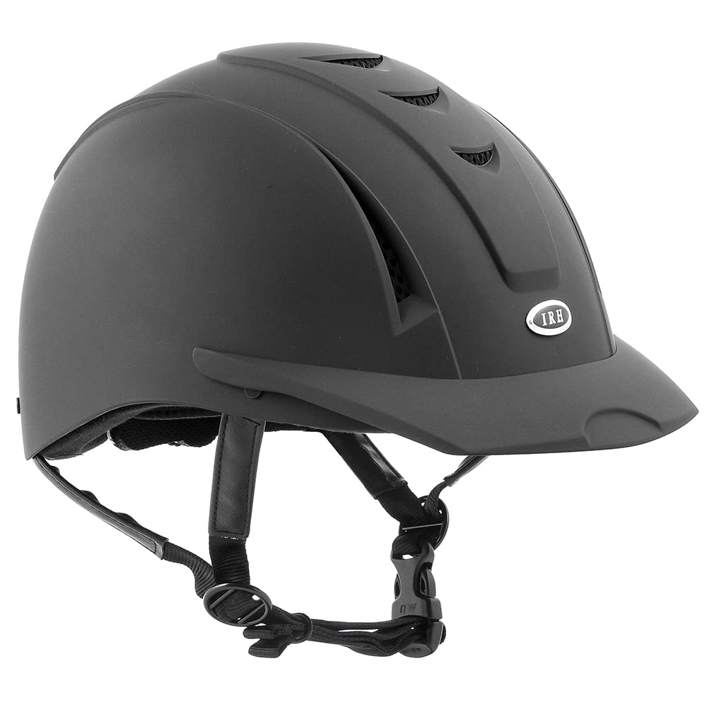 IRH Equi-Pro II front view matte black showing sleek profile and low weight benefit