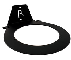 IRON AMERICAN front view of wall-mounted ring showing compact storage benefit