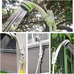 Iron Hammer shower head detail with flow control valve for precise water saving