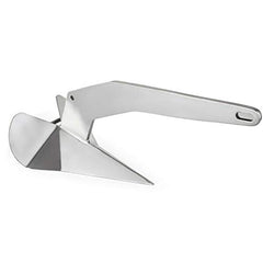 ISURE MARINE front view of Delta anchor showing shape and corrosion resistance