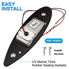 IZTOR side profile highlighting teardrop lens for wide-angle marine visibility