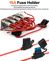 IZTOSS rear wiring harness view showing pre-wired leads for faster installation and fewer errors