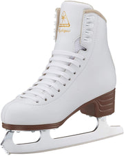 Jackson Ultima front view showing skate shape and clean white finish for comfortable fit