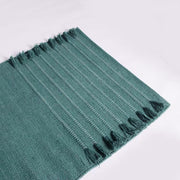 Jaipur art & Rugs full mat front view showing dark green color and extra-long benefit