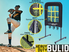 JAPER BEES close-up of netting and impact foam highlighting durability and ball protection