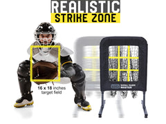 JAPER BEES strike zone detail showing 16.5 by 18 inch target for precise pitching