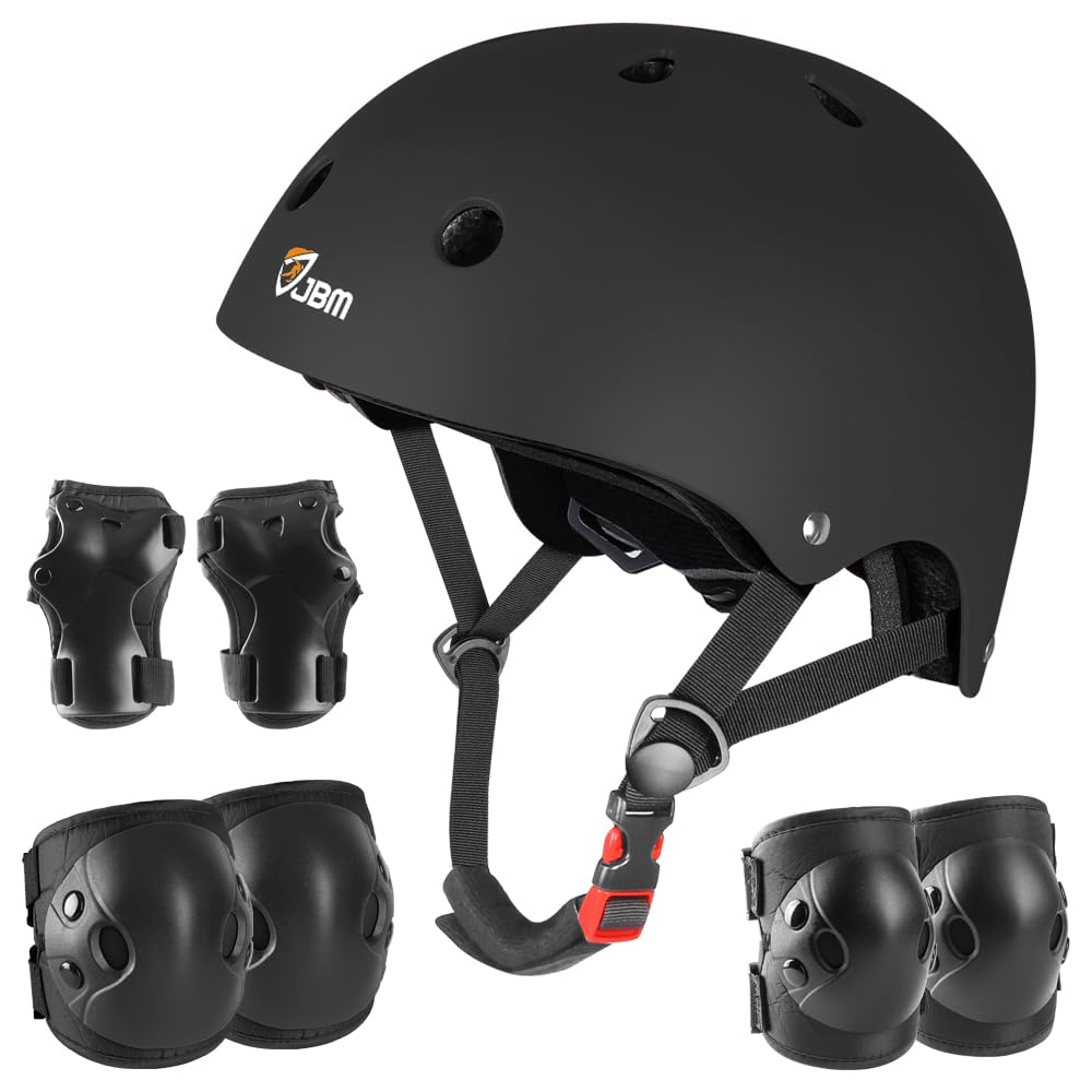 JBM helmet front view showing sleek shape and secure fit benefit