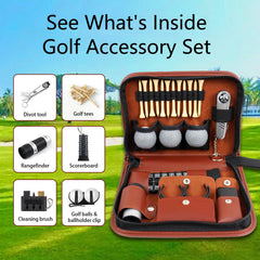 JDSZM golf balls and tees detail showing quality balls and included tees