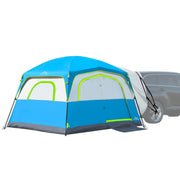 JELUCAMP front view showing full tent shelter and quick setup benefit