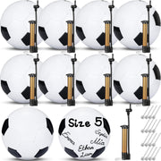 Jenaai front packaging showing nine deflated size 5 balls and pumps, ready for events and storage
