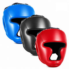 Jenaai front view blue headgear showing secure fit and visibility benefit