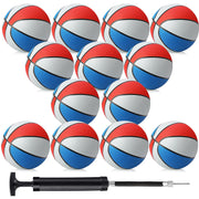 Jerify front packaging showing 12 blue-white official size basketballs, great bulk value