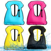 Jerify front view of four colored swim vests showing visibility and color variety