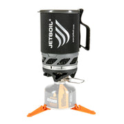 Jetboil MicroMo front view showing cup and compact system benefit