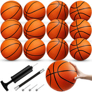 Jexine front view of 12-pack orange basketballs showing bulk value and ready-to-play