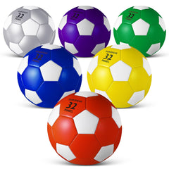 Jexine front packaging showing six size 3 soccer balls and pump, great for groups