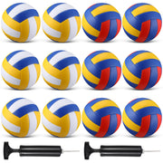 Jexine front packaging showing twelve volleyballs and included pumps, ready for teams