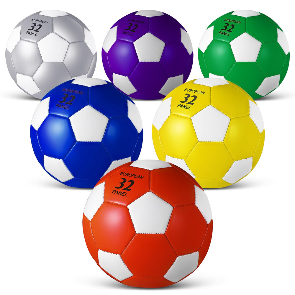 Jexine front view pack showing six colorful balls and included pump benefit quick setup