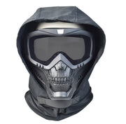 JFFCESTORE front view full face mask showing full coverage and tactical look